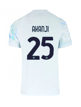 Billige Inter Milan Manuel Akanji #25 Bortedrakt 2025-26 Kortermet